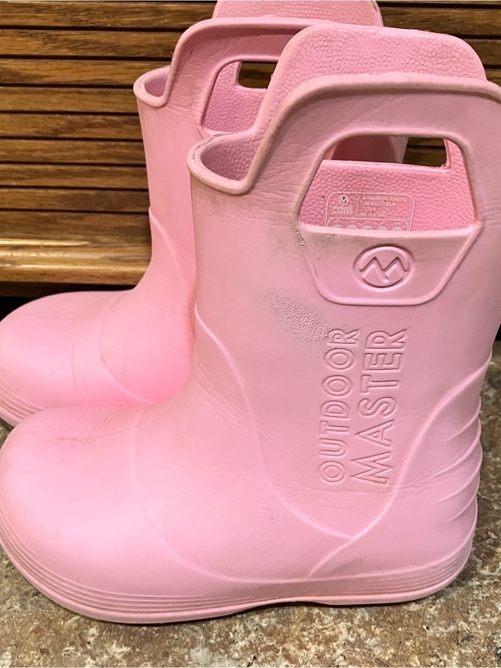 Outdoor Master Kids Pink Waterproof Rain & Snow Boots